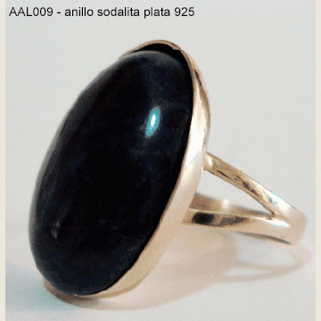 AAL009  anillo plata 925