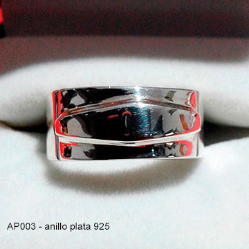 AP003 anillo plata 925