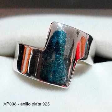 AP008 anillo plata 925
