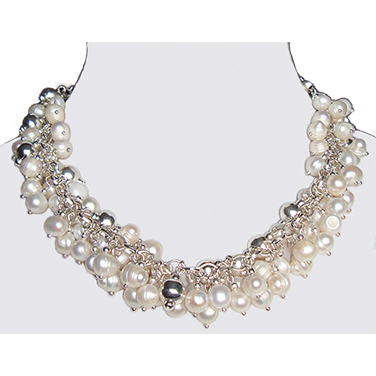 CP023A collar perlas de río